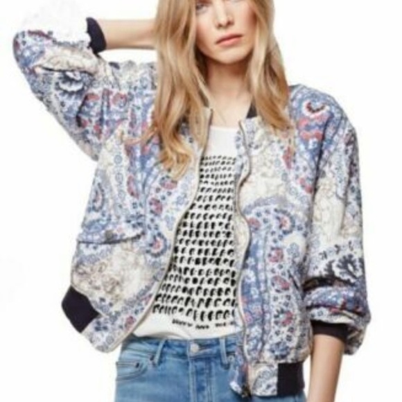 Free People Day trip Bomber Jacket - Picture 1 of 5